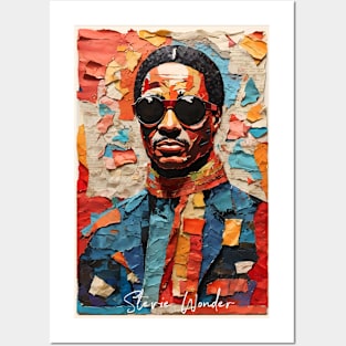 Stevie Wonder // Paper Art Posters and Art